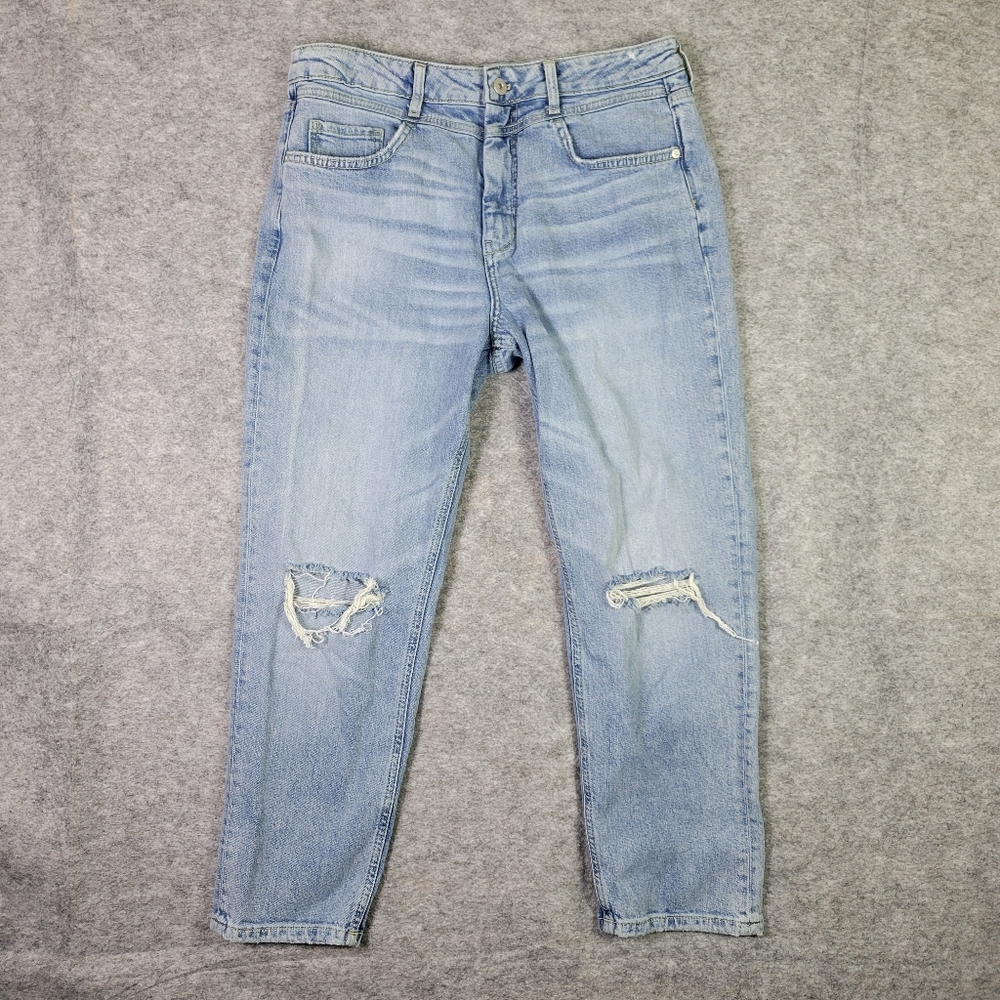 Anthro Pilcro and the letterpress High-Rise Slim Ripped Jeans Women's Size 31